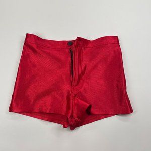 American Apparel Metallic Red Shorts Size M